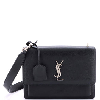 Saint Laurent Sunset Satchel Leather Medium