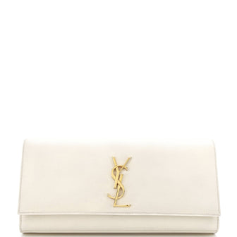 Saint Laurent Classic Monogram Clutch Leather Long