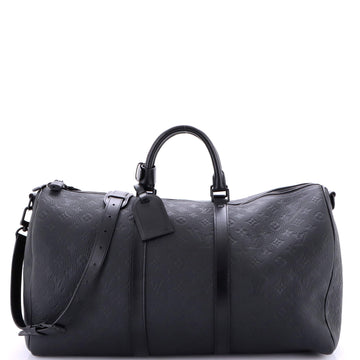 Louis Vuitton Keepall Bandouliere Bag Taurillon Monogram Leather 50