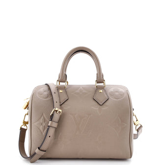 Louis Vuitton Speedy Bandouliere Bag Monogram Empreinte Giant 25