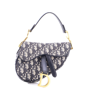 Christian Dior Saddle Handbag Oblique Canvas Mini