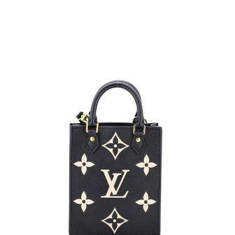 Louis Vuitton Petit Sac Plat Bag Bicolor Monogram Empreinte Giant