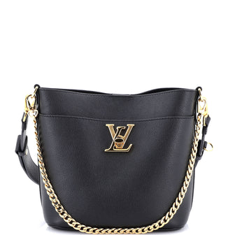 Louis Vuitton Lock and Walk Bucket Bag Leather