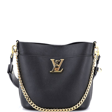 Louis Vuitton Lock and Walk Bucket Bag Leather