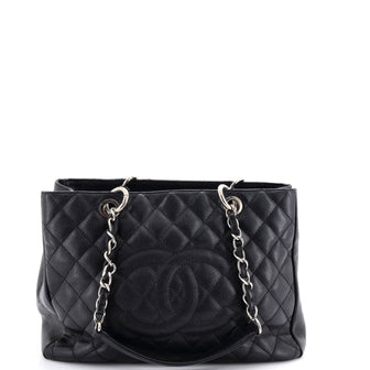 Chanel Grand Shopping Tote Quilted Caviar