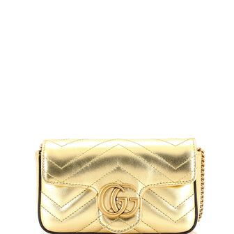 Gucci GG Marmont Flap Bag Matelasse Leather Super Mini