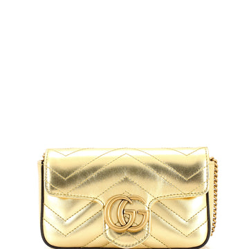 Gucci GG Marmont Flap Bag Matelasse Leather Super Mini
