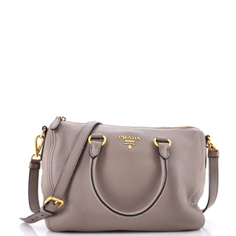 Prada Convertible Boston Bag Vitello Daino Medium