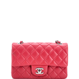 Chanel Classic Single Flap Bag Quilted Lambskin Mini