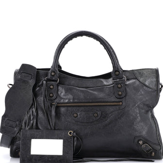 Balenciaga City Classic Studs Bag Leather Medium