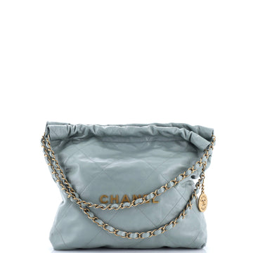 Chanel 22 Chain Hobo Quilted Calfskin Small