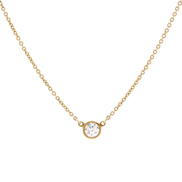 Tiffany & Co. Elsa Peretti Diamonds By The Yard Pendant Necklace 18K Yellow Gold and Diamond 0.20-0.29CT