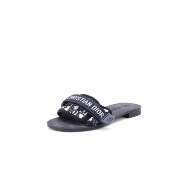 Christian Dior Women's Dio(r)evolution Slide Sandals Oblique Fabric