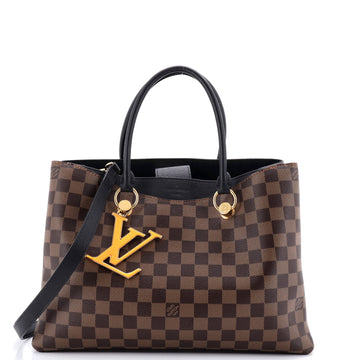 Louis Vuitton LV Riverside Handbag Damier with Leather