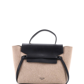 Celine Belt Bag Felt and Leather Mini