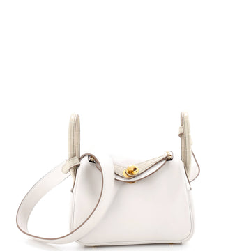 Hermes Touch Lindy Bag Swift with Matte Alligator Mini
