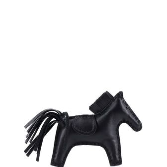Hermes So Black GriGri Rodeo Bag Charm Leather PM