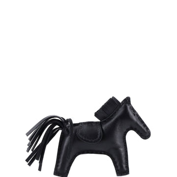 Hermes So Black GriGri Rodeo Bag Charm Leather PM