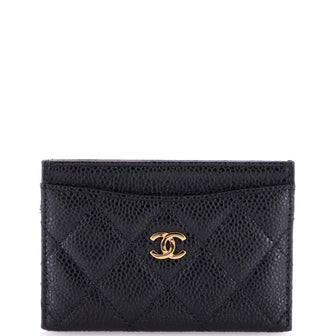 Chanel Classic Card Holder Quilted Caviar