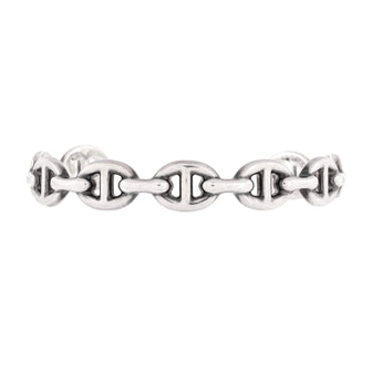 Hermes Chaine d'Ancre Enchainee Cuff Bracelet Sterling Silver Medium