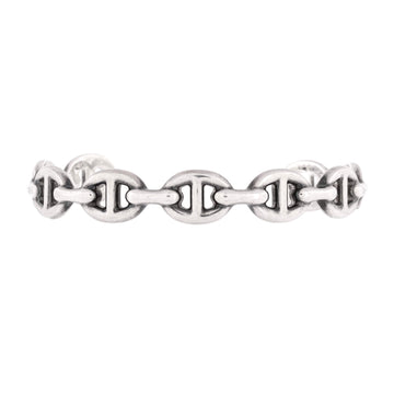 Hermes Chaine d'Ancre Enchainee Cuff Bracelet Sterling Silver Medium