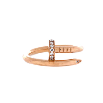 Cartier Juste un Clou Ring 18K Rose Gold and Diamonds
