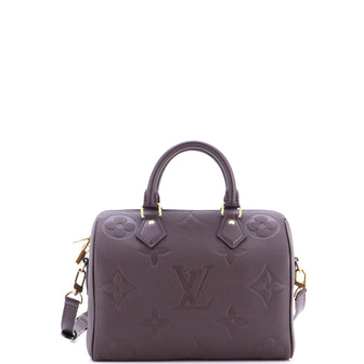 Louis Vuitton Speedy Bandouliere Bag Monogram Empreinte Giant 25