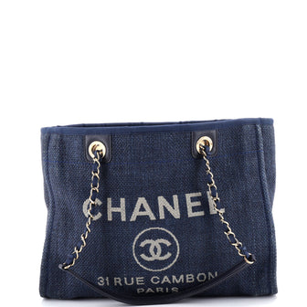 Chanel Deauville Tote Mixed Fibers Small