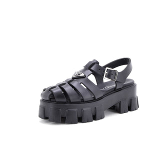 Prada Women's Monolith Cage Platform Sandals Rubber