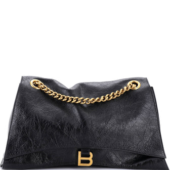 Balenciaga Crush Chain Flap Bag Leather Large