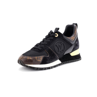 Louis Vuitton Women's Run Away Sneakers Mesh with Monogram Canvas and Suede