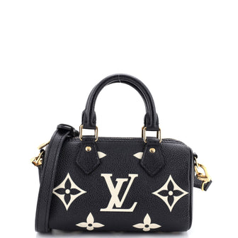 Louis Vuitton Speedy Bandouliere NM Bag Bicolor Monogram Empreinte Giant Nano