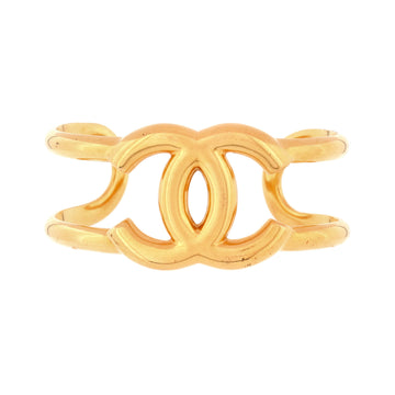 Chanel Vintage CC Cuff Bracelet Metal