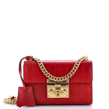 Gucci Padlock Shoulder Bag Guccissima Leather Small