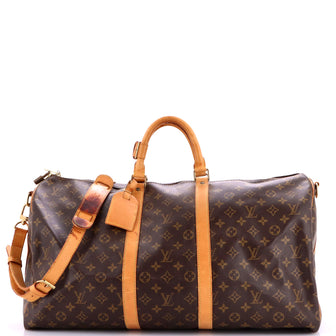 Keepall Bandouliere Bag Monogram Canvas 55