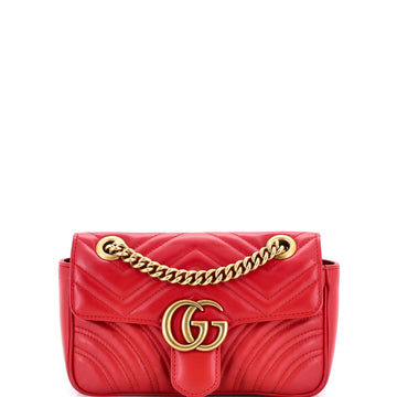 Gucci GG Marmont Flap Bag Matelasse Leather Mini