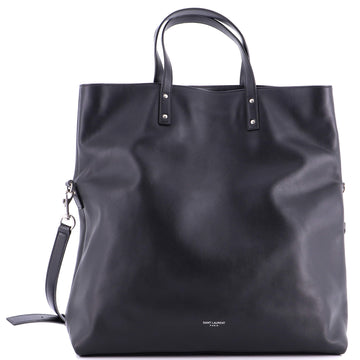 Saint Laurent Foldover Shopping Tote Leather Medium