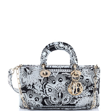 Christian Dior Lady D-Joy Bag Printed Leather and Beaded Embroidery Medium