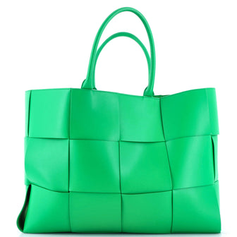 Bottega Veneta Arco Tote Maxi Intrecciato Leather Large