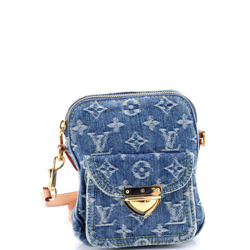 Louis Vuitton Fairfax Pochette Crossbody Bag LV Remix Monogram Denim