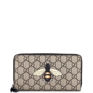 Gucci Zip Around Wallet Printed GG Coated Canvas