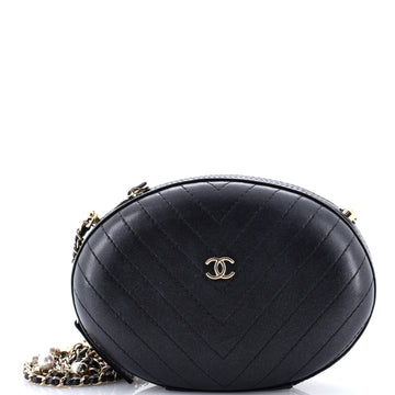 Chanel La Pausa Evening Bag Chevron Leather