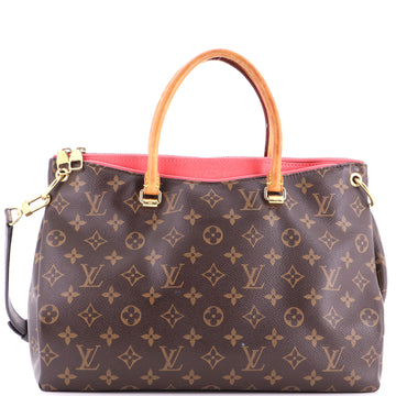Louis Vuitton Pallas Tote Monogram Canvas with Leather