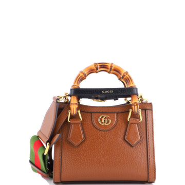 Gucci Diana NM Bamboo Handle Tote Leather Mini