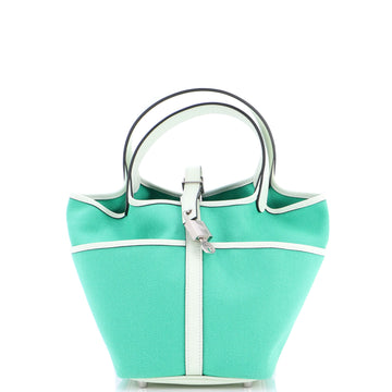 Hermes Cargo Picotin Lock Bag Canvas and Swift PM