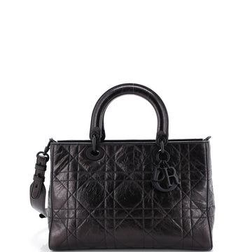 Christian Dior Ultra Matte Lady D-Sire Bag Macrocannage Crinkled Calfskin Medium
