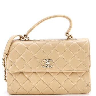 Chanel Trendy CC Top Handle Bag Quilted Lambskin Medium