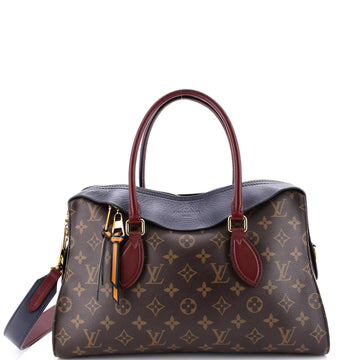 Louis Vuitton Tuileries Handbag Monogram Canvas with Leather