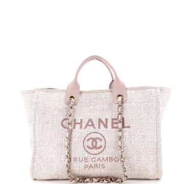 Chanel Deauville Tote Raffia with Glitter Detail Medium
