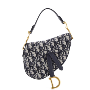 Christian Dior Saddle Handbag Oblique Canvas Mini